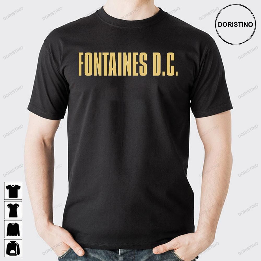 Yellow Logo Fontaines Dc Limited Edition Tshirts